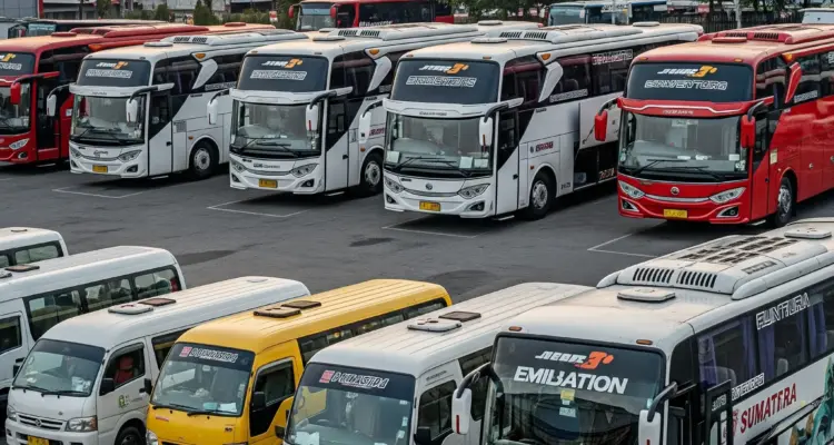 rental bus pariwisata medan