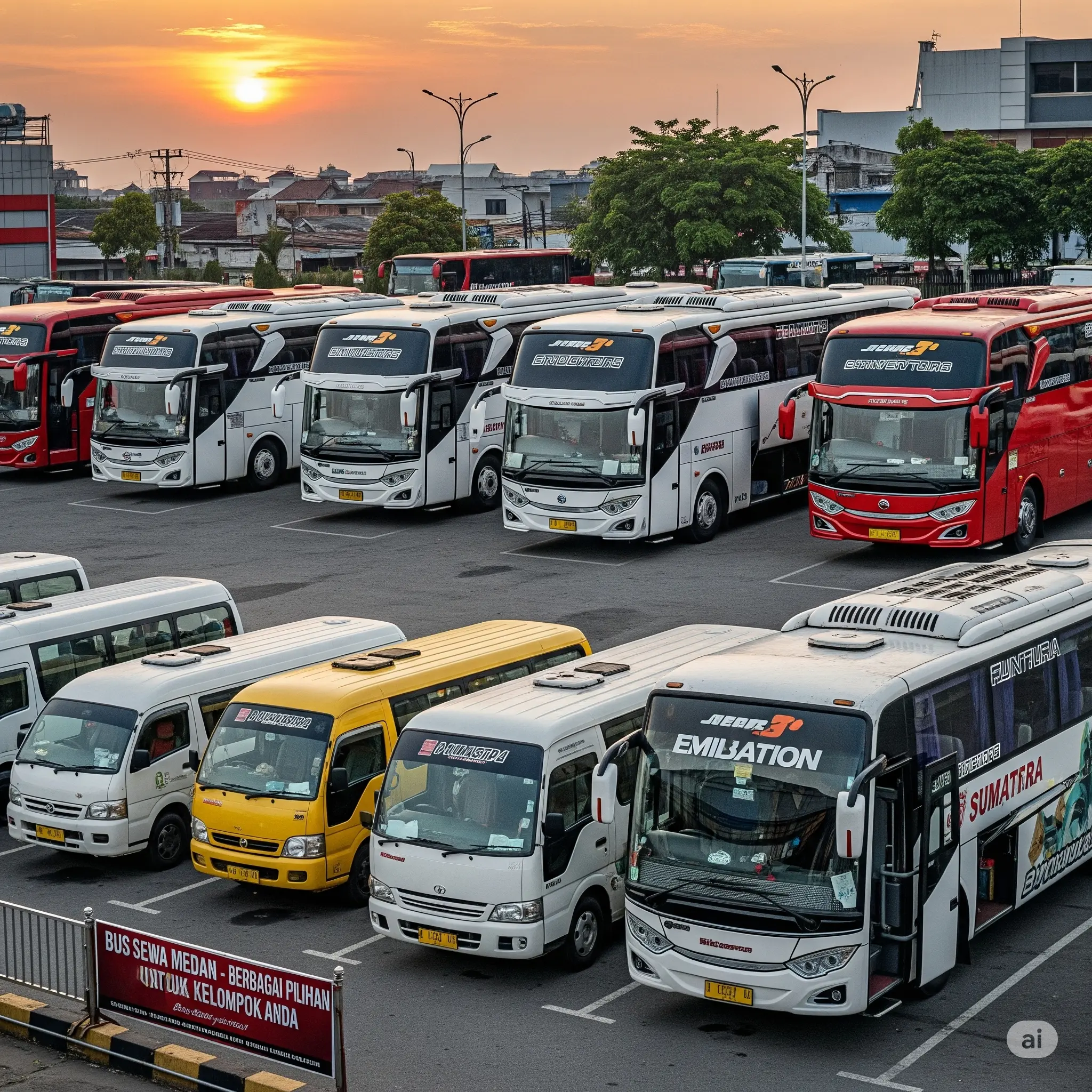 rental bus pariwisata medan
