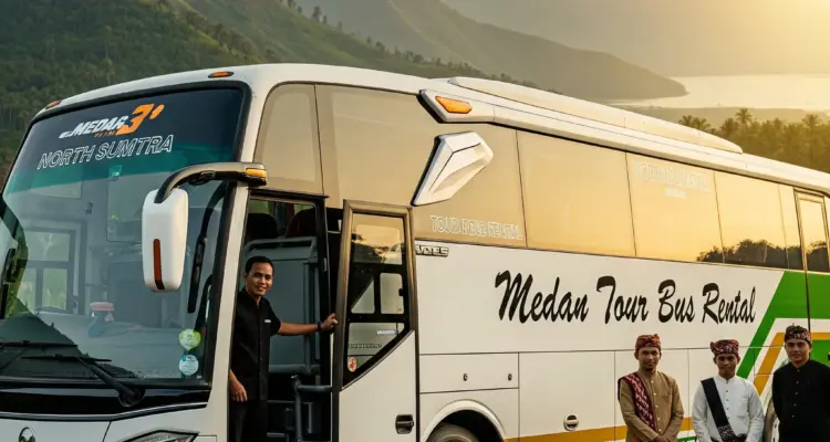 rental bus pariwisata medan