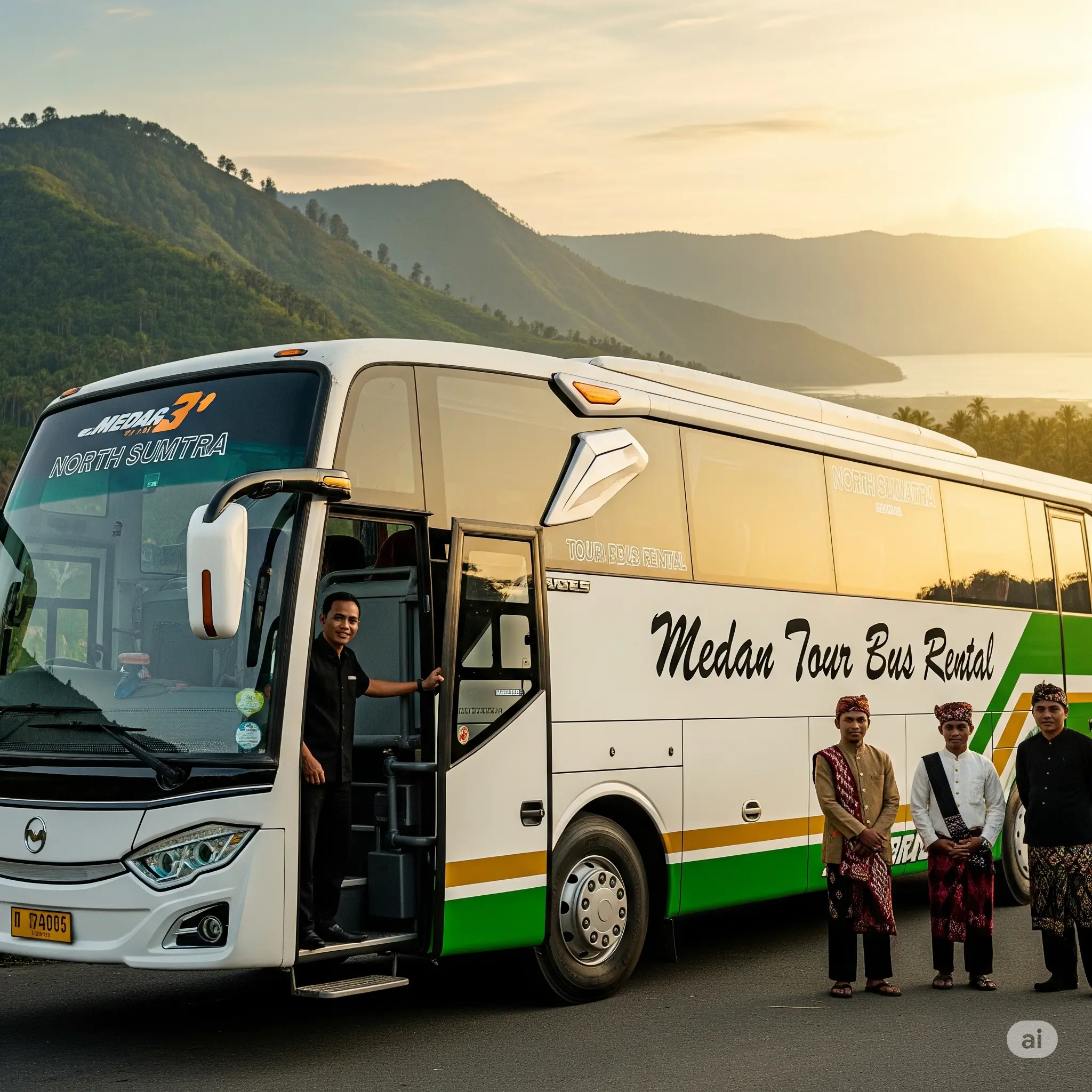 rental bus pariwisata medan