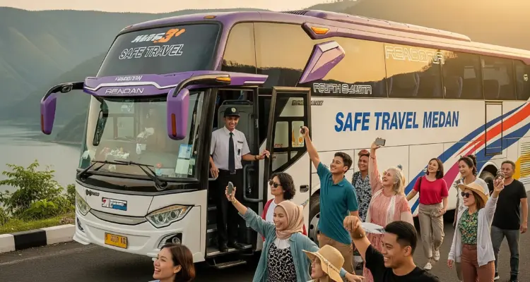 rental bus pariwisata medan