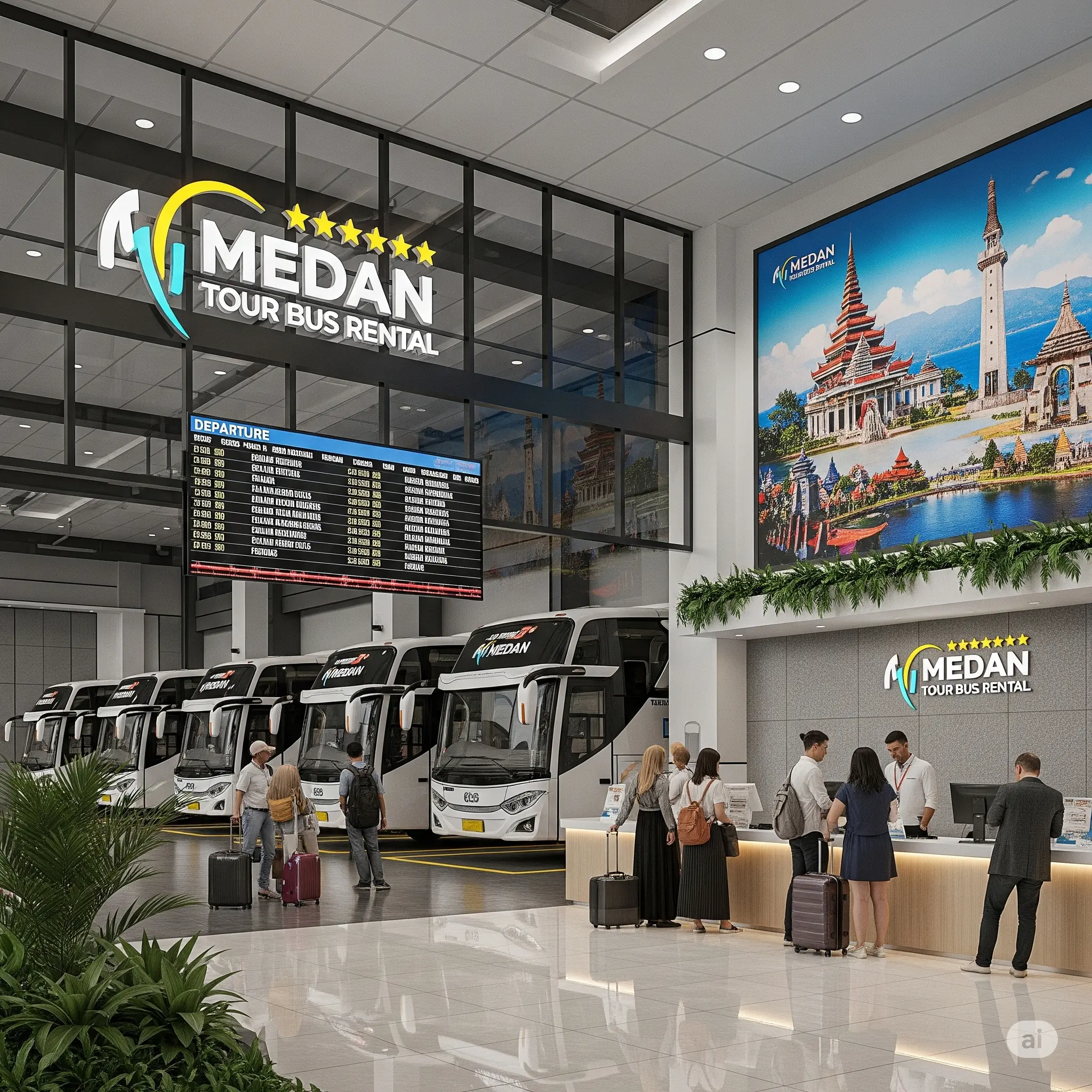 rental bus pariwisata medan