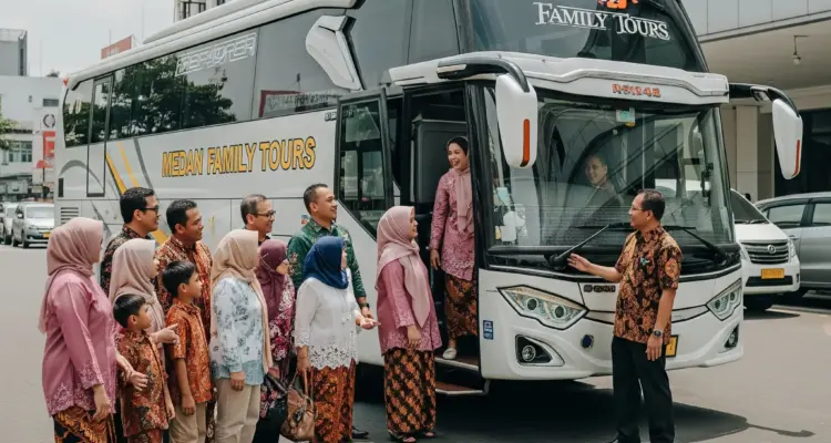 rental bus pariwisata medan